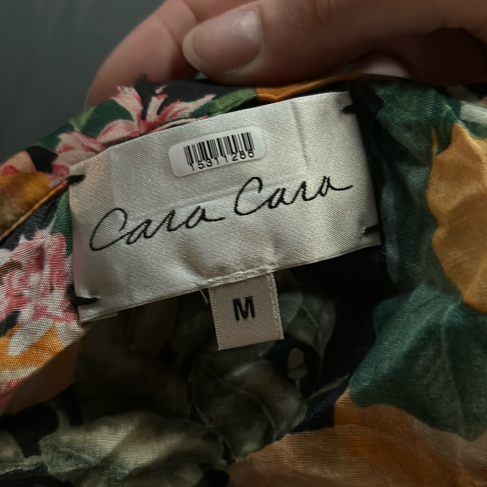 RTR Sz M Cara Cara New York Harbour Island Dress oranges grapefruit fruit midi - Picture 7 of 11